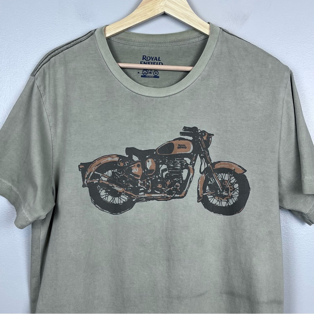 Royal Enfield Men's Cotton Doule Sided Graphic Print Tee Shirt Size XL; British - Picture 2 of 13